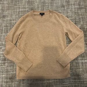 J. Crew Size S Everyday Cashmere Sweater in Camel